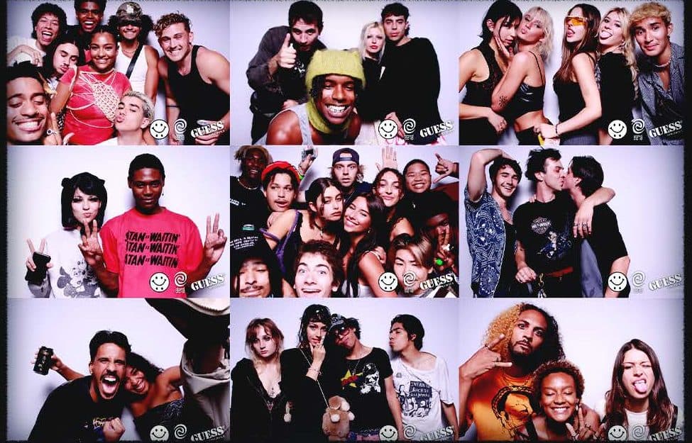 Photo-booth grid from Eternal festivals